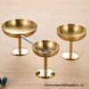 304 Stainless Steel Elevated Ice Cream and Dessert Cup, Silver Gold