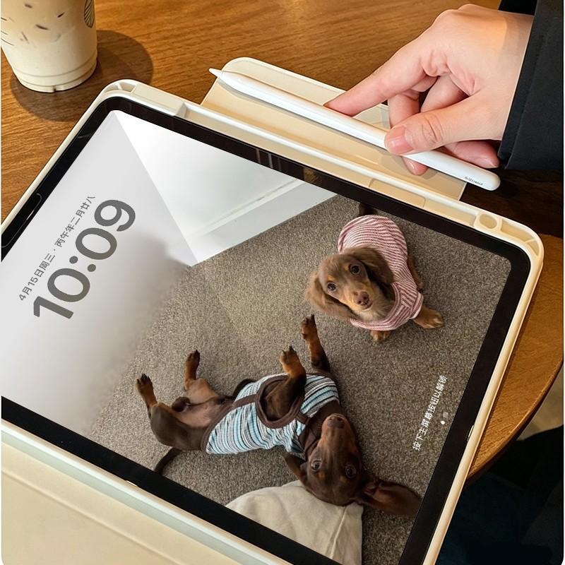 Magnetic Detachable 3-Fold Case IPad Pro 11 Inch With Stand Full Cover Cartoon Design Acrylic Material