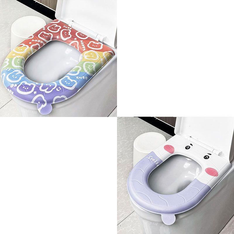 Eva Toilet Seat Waterproof All-weather Universal Silicone Foam Toilet Seat Printed Toilet Seat Bacteria Isolation Free