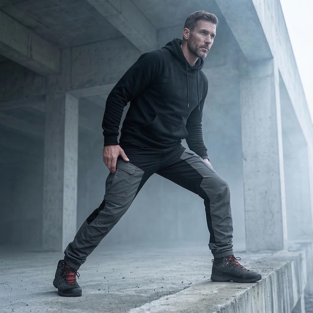 Men's Multi-Pocket Work Pants Men's Casual Fashion Work Pants