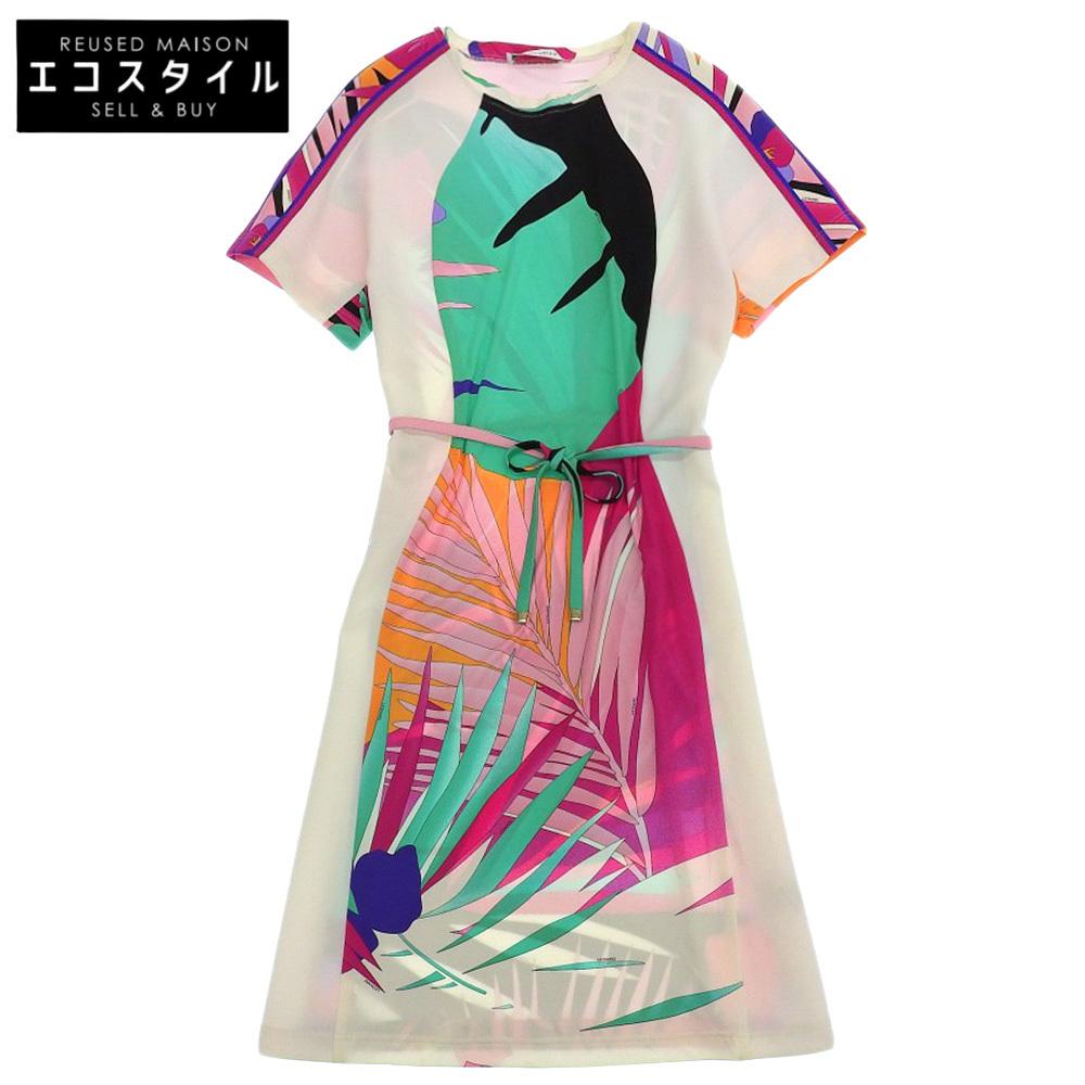 

LEONARD Beautiful all-over print stretch dress for women, nylon, multicolor, size 36, 0450906 dress 36 multicolorUsed
