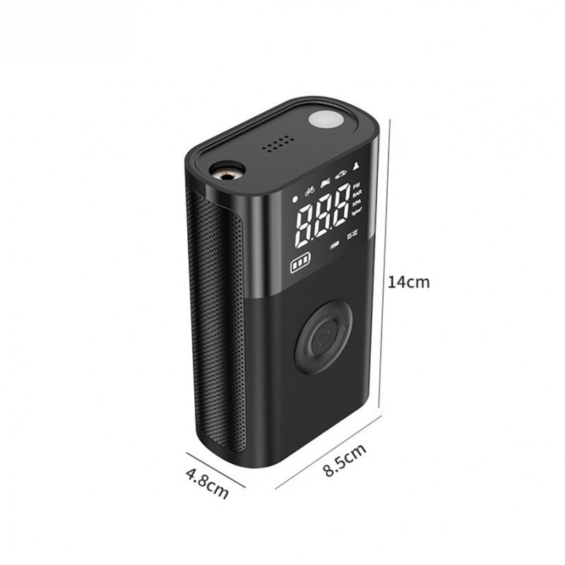 Portable Electric Tire Inflator with Light - Digital Display Pointer Style