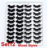 8/20 párov 15-20 mm prírodné 3D umelé mihalnice Makeup Kit Mink Lashes Predlžovanie norkových mihalníc