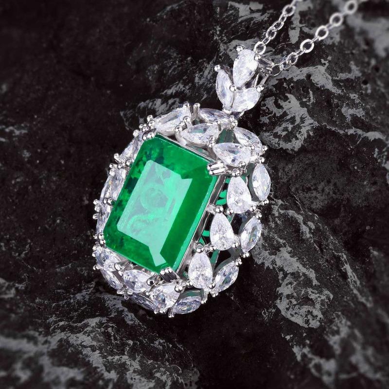 Sace Gems Klasický zirkonový prsten ze slitiny mědi Náhrdelník Soupravy šperků Dárky na svatbu