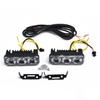 Set Daytime Running Lights Replacement Accessories Car Auto White+Amber