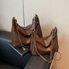 Simple And Large-Capacity Bag Women'S Autumn And Winter Fashion Chain One Shoulder Armpit Bag Retro Versatile Commuter Messenger Tote Bag