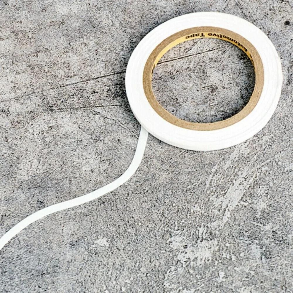 

2Pcs Moderate Viscosity Masking Tape No Residue Easy To Tear Curve Masking Paper 9 Meters White Model Coloring Tool