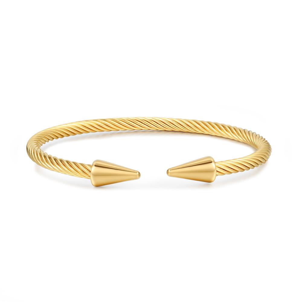 Bracciale Geometrico in Acciaio Inossidabile per Uomo Donna Gioielli alla Moda Regalo per Viaggio