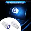 Neues USB-Auto-LED-Licht Auto-Innenraum-Stimmungslicht Auto-Zubehör für Peugeot 206 207 208 306 307 308 508 106 107 108 2008 3008