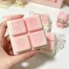 Cartoon Square Grid Cheese Squishy Toy, Cute Fidget Stress Relief For Students & Office Workers