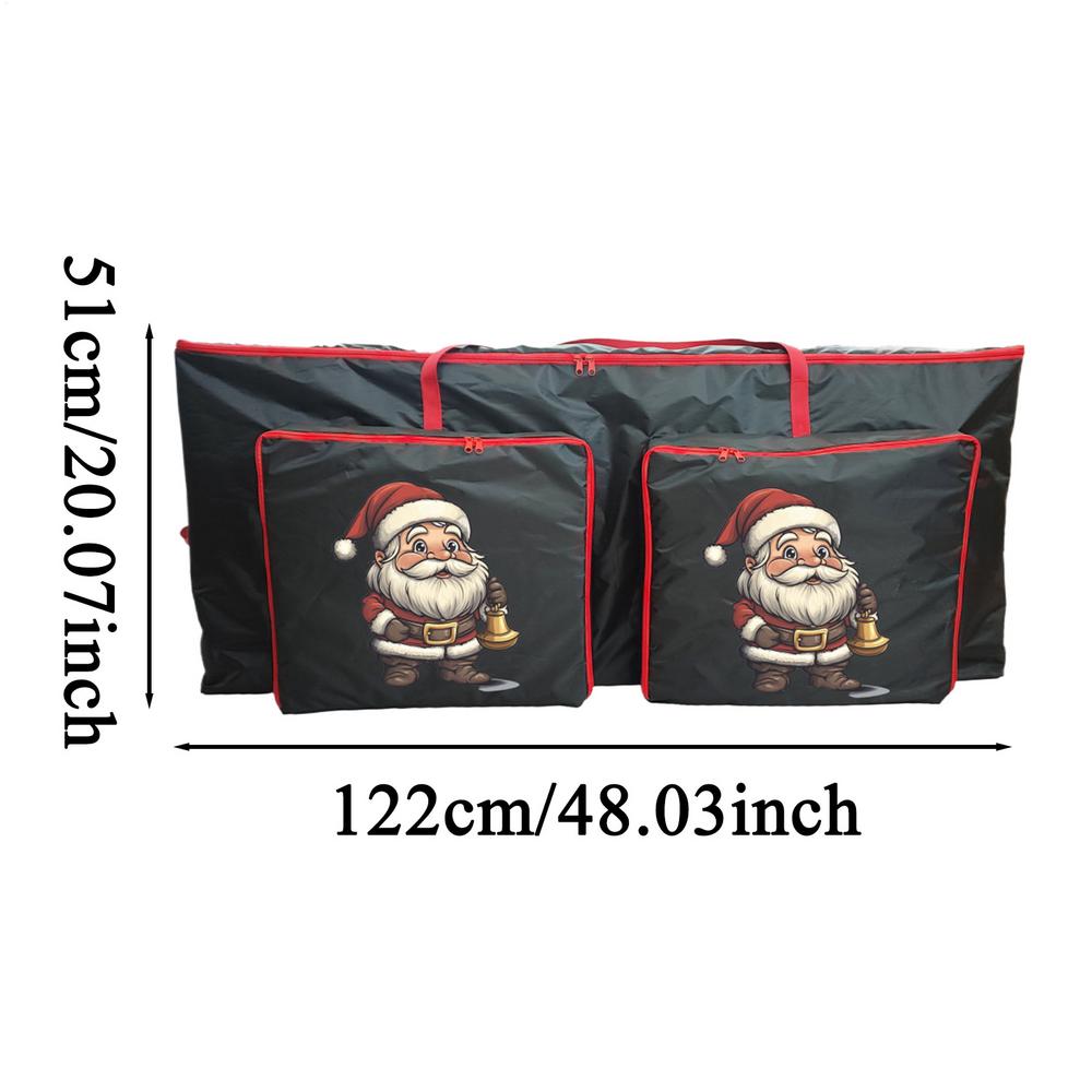 

Christmas Tree Storage Waterproof Christmas Wreath Container Dustproof Bag for Holiday Ornaments Lighting Strings Decorations