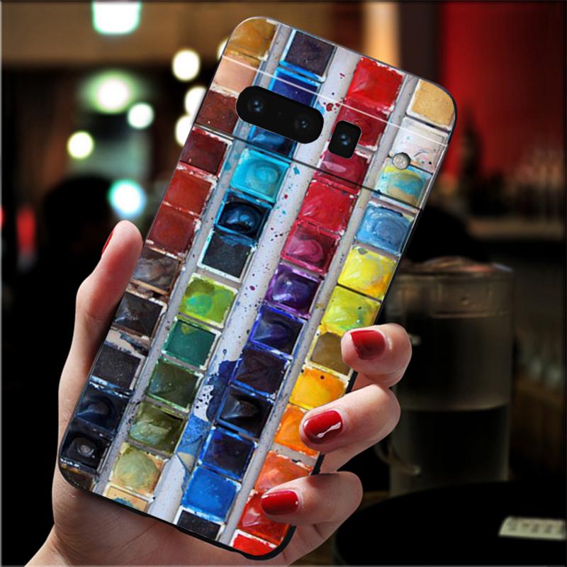 Case For Google Pixel 10 Pro XL 9 Pro XL 9A 8 7 6 Pro Pixel 8A 7A 6A Pixel 8 7 6 5 Watercolors Set Paint Palette Painting Box Google Pixel 5