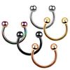 1PC G23 Titanium Nose Rings Lip Eyebrow Piercings Ear Septum Helix Cartilage Piercing Labret Nariz Septum Piercings Body Jewelry