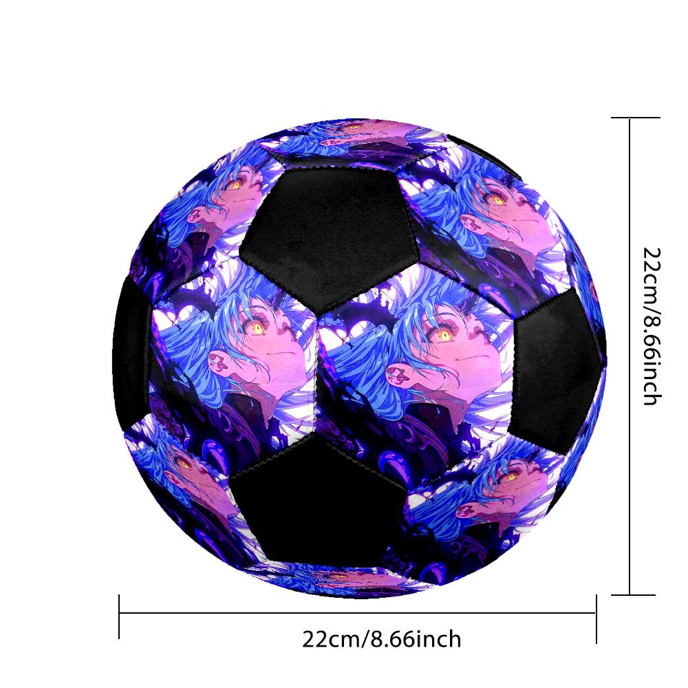 Soccer Ball Colorful Machine Stitched PVC Size 5 Team Training Competition Ready Durable High-Bounce Cool Sports Gift
