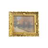 Vintage 1:12 Scale Miniature Oil Painting Toys Doll Accessories Dollhouse Ornament Framed Photos Mural Wall Picture Home Decor
