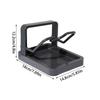 Double Layer Pot Lid Rack Draining Large Capacity Pot Lid Organizer Non-slip Kitchen Storage Rack