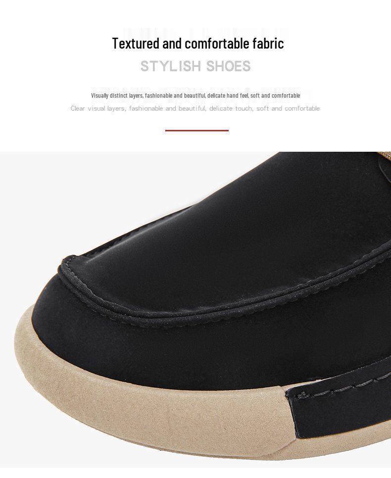 Men's 2025 Spring Lightweight Breathable Leather Shoes – Non-slip, Odor-resistant Casual Flats