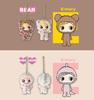 Ilmer Happy Doll Animals Hapiani, 10cm in length, palm-sized plush charm, 1 of 11 varieties, a surprise toy that you'll never know what you'll get.