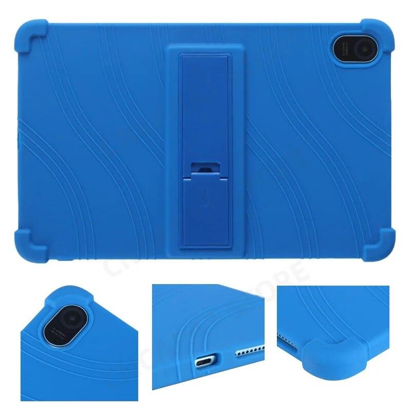 4 Thicken Cornors Soft Silicon Cover with Kickstand For Blackview Tab 11 WiFi Case 10.36" Tablet Funda For Blackview Tab11 Wi-Fi