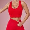 Women’s Seamless High-Waist Yoga Shorts - Quick-Dry Peach Fitness Set