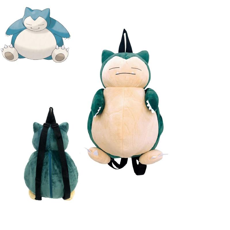 Roztomilý batoh s Pokémony Kabigonem pro děti, plyšová taška Snorlax