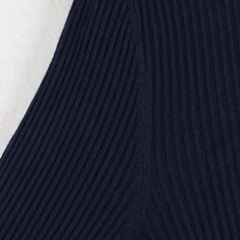 Sunshine House Autumn and Winter Export European and American Women's Clothing High Neck Ribbing Stretch Long Sleeve Sweater Knitwear Bottoming Shirt