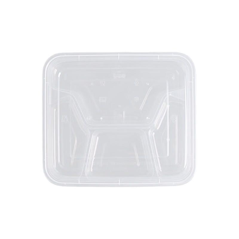 Horned Pansy PP Divided Disposable Takeaway Containers