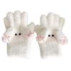 Adorable Dog Shaped Gloves For Children Cozy Fleece Handwear Durable Easy Clean Winter Essential