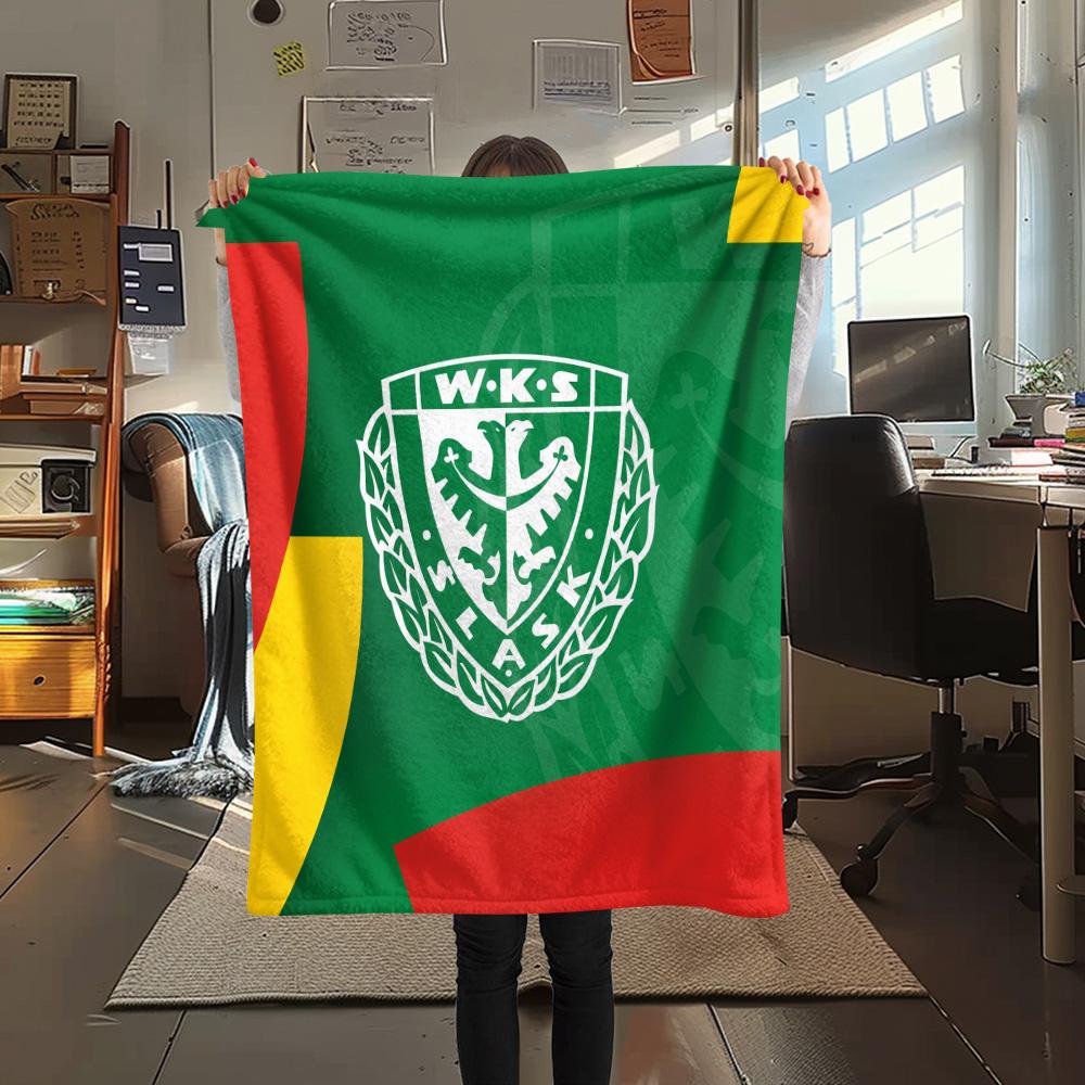 KS Cracovia Print Flanelldecke, Hohe Qualität, Bequem für alle Jahreszeiten, Heimdekoration, Wärme und Komfort
