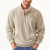 Autumn/Winter New Arrival Men's Outdoor Sweatshirt Corduroy Stand Collar Long Sleeve Faux Pocket Sweatshirt for Men