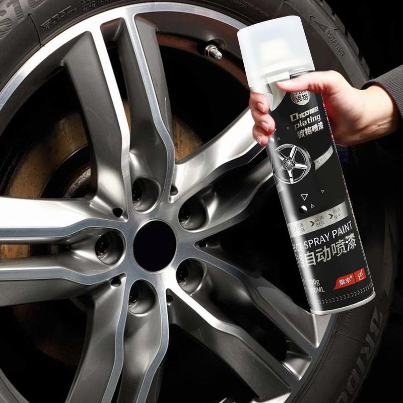 Auto hromēšanas aerosols, spoguļveida metāla krāsa
