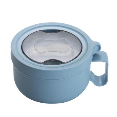 Yousheng 850ml Soup Bowl with Handle Large Capacity Food Grade BPA Free Soup Instant Noodle Bowl Heat Insulated Lunch Box