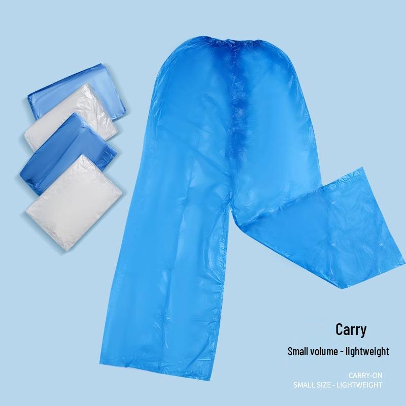 

Унисекс Водонепроницаемые дождевые брюки длиной до обуви: Утолщенный, Одноразовый и Портативный для Использования на Открытом Воздухе