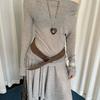Harajuku Wide Waistband Rivet PU Leather Belt Retro Cowgirl Belt  Dress