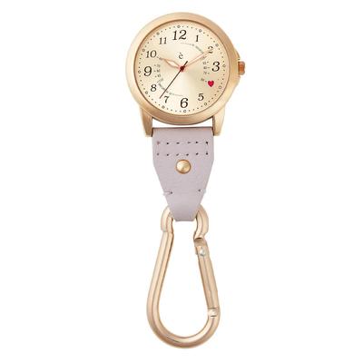 Anfamie Nurse Large Nursing Medical Lavender Watch, Long-lasting Battery, Face, Hook-type Watch, Care, Useful,