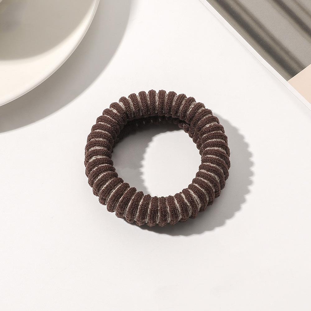 

Вязаные сетчатые широкие высокоэластичные резинки для волос, резинки для волос, женские, для девочек, простые резинки, держатель для хвостика, скранчи, аксессуары