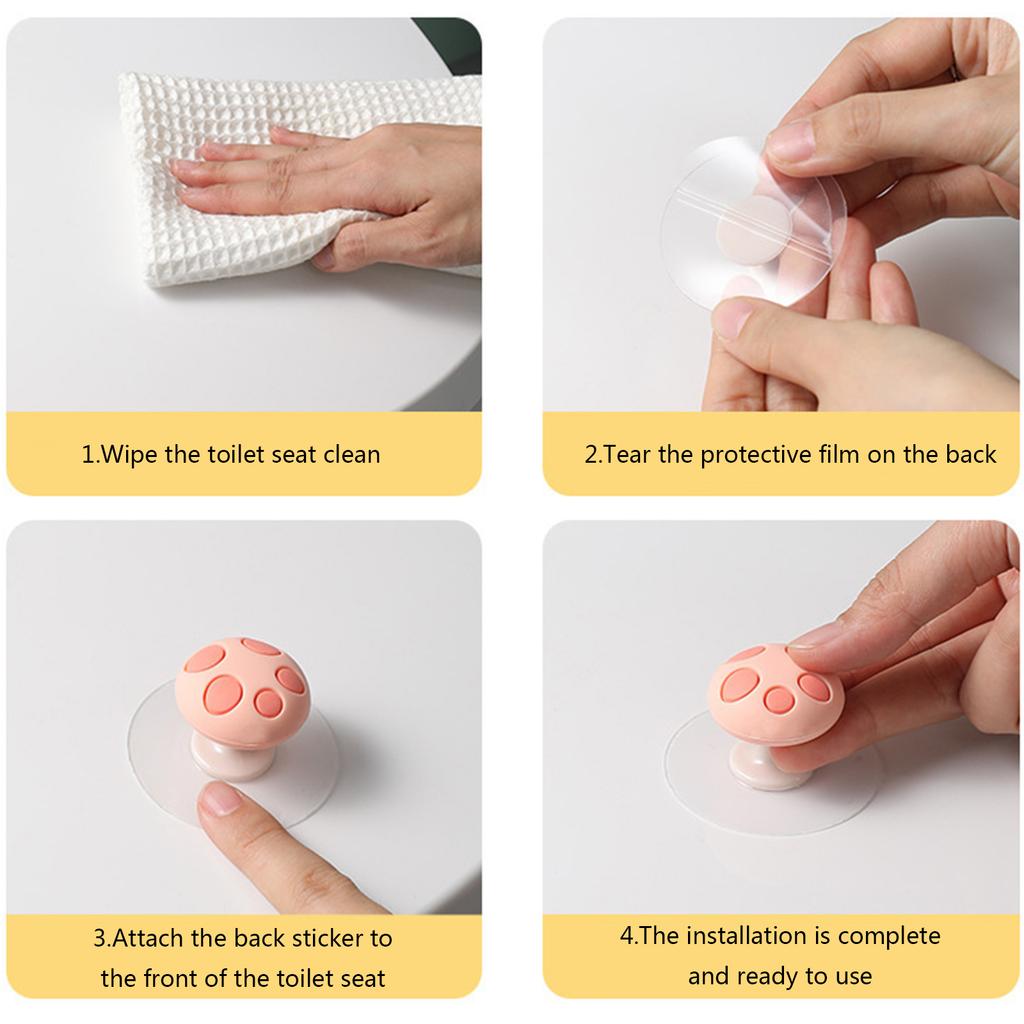 Toilet Lid Lifter Handle Toilet Cover Lifter Toilet Seat Lifter Reusable Silicone Toilet Seat Handle Easy to Install