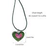 Hip Hop Clavicle Chain Jewelry Heart Choker Necklace Fashion Sweet Heart Charm