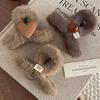 Plush Love Small Grab Clip Female 2026 New Temperament Half Tie Hair On the Back of the Head Shark Clip Hairpin