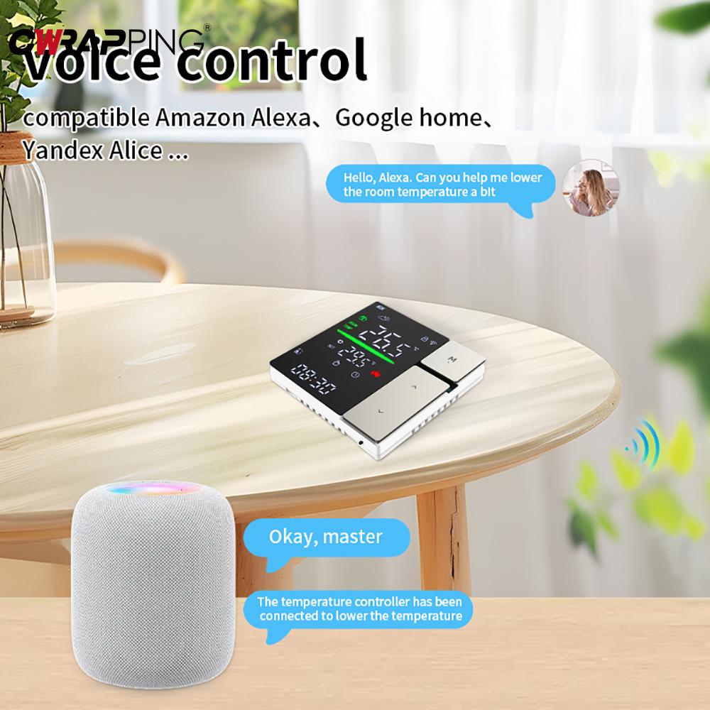 WiFi Home Smart Backlight Battery Wired Thermostat Water Floor Heating Controller Child Lock for Home Intelligent Accessories