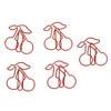 50PCS Paper Clips Slip Resistant Portable Exquisite  Fruit Shape Document Organizing for Home