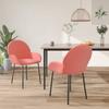 Day and Night - Day and Night Dining Chairs 2 Units Pink Velvet