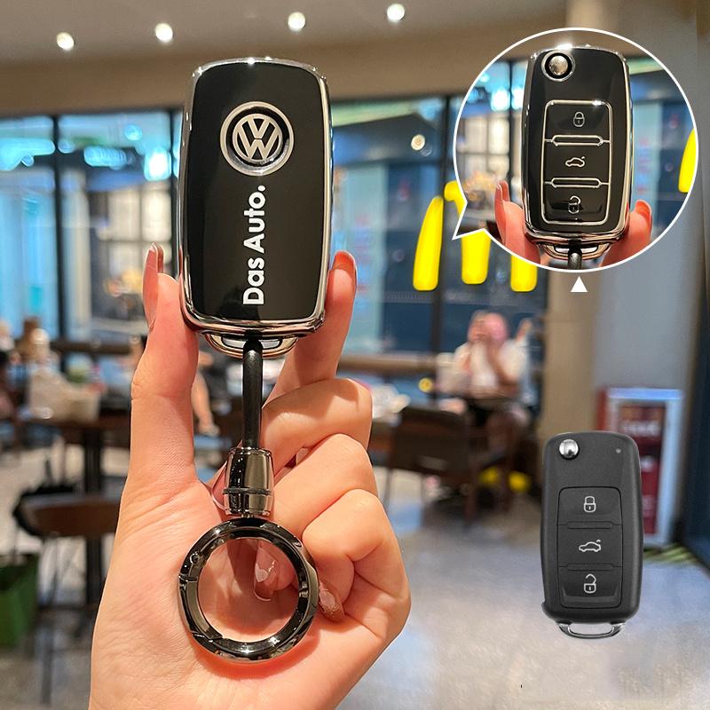 Pro VOLKSWAGEN VW TPU Kryt na klíčenku pro auto Shell Pro VW Volkswagen Polo Tiguan Passat B5 B6 B7 Golf 4 5 6 MK6 Jetta Lavida