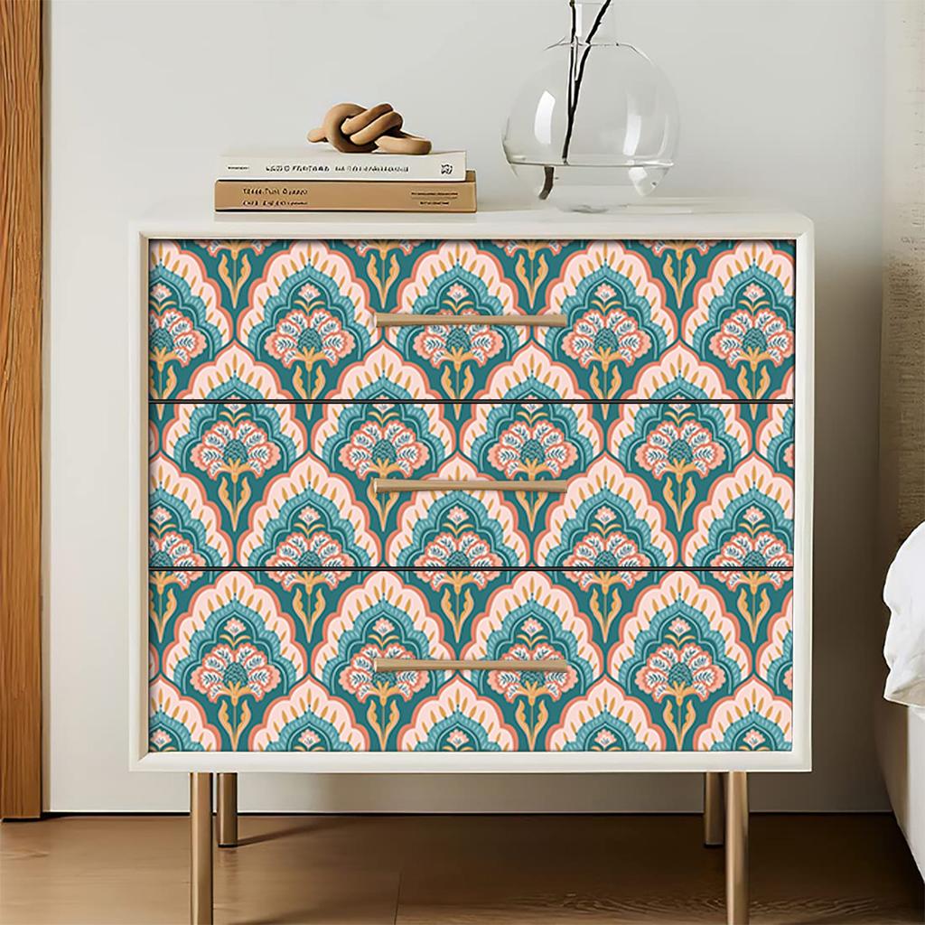 Boho Wallpaper Home Decor Stick and Peel Kitchen Contact Paper Removable Flowers Wall Paper Bathroom