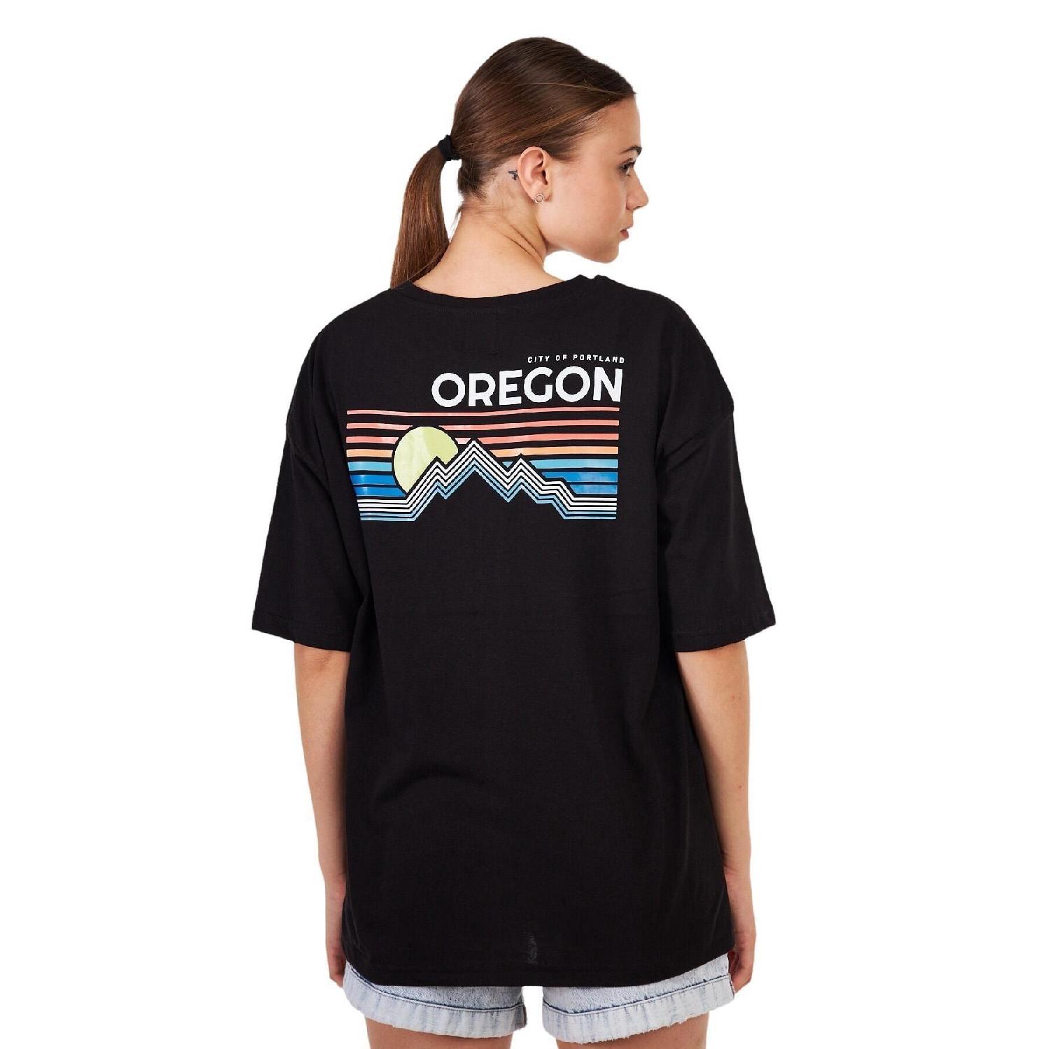 

Women s Oversize Back And Chest Printed Outdoor Tshirt S