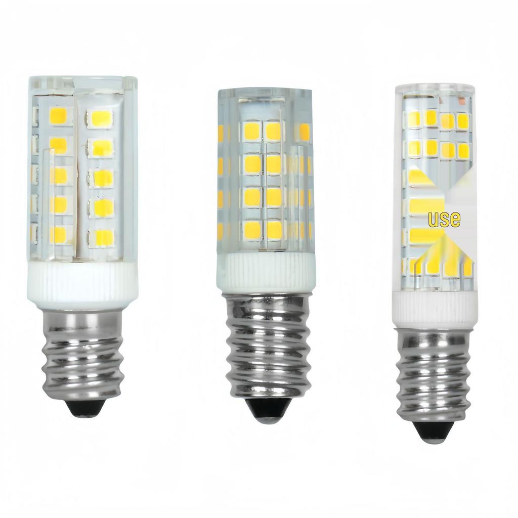 E14 Refrigerator & E12 Screw LED Bulb with Three-Color Dimming for Range Hoods & Sewing Machines
