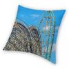Six Flags Great Adventure El Toro & Kingda Ka Pillowcase Polyester Linen Velvet Creative Zip Throw Pillow Case Bed Cover 18"