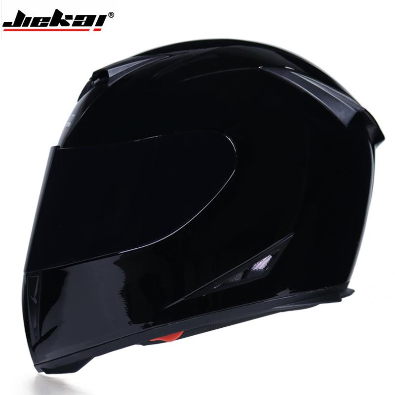 Electric Vehicle Bicycle Helmet Men's and Women's Full Helmet Full Cover Type Personalized Four-season Double Lens Warm Anti-fog Cap