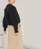 Titibait Crew Neck Free Black Sweat-Like Knit, AEXP4181, Women's, Size,