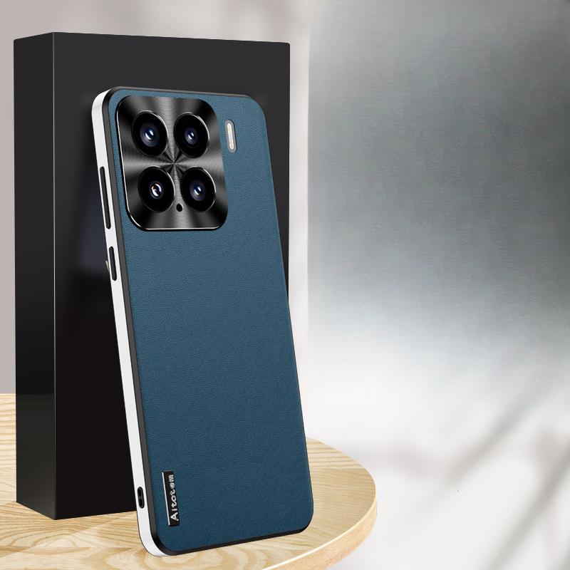 Xiaomi 15pro Phone Case Lens All-inclusive Xiaomi Anti-Drop 15 High-end Business Men Por Leather Case